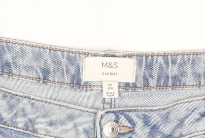 Marks and Spencer Men’s Blue Carrot Fit Ankle Jeans Size 24 Regular