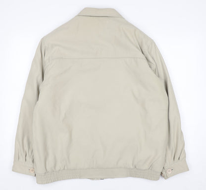 JBC Collection Men's Beige Polyester Nylon Lined Casual Jacket M