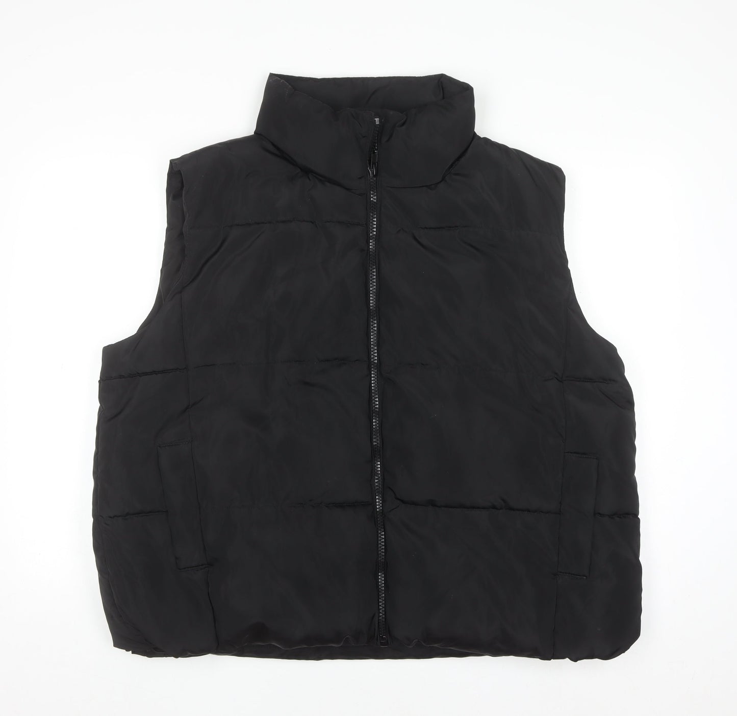 New Look Womens Black Puffer Gilet Waistcoat Size 18