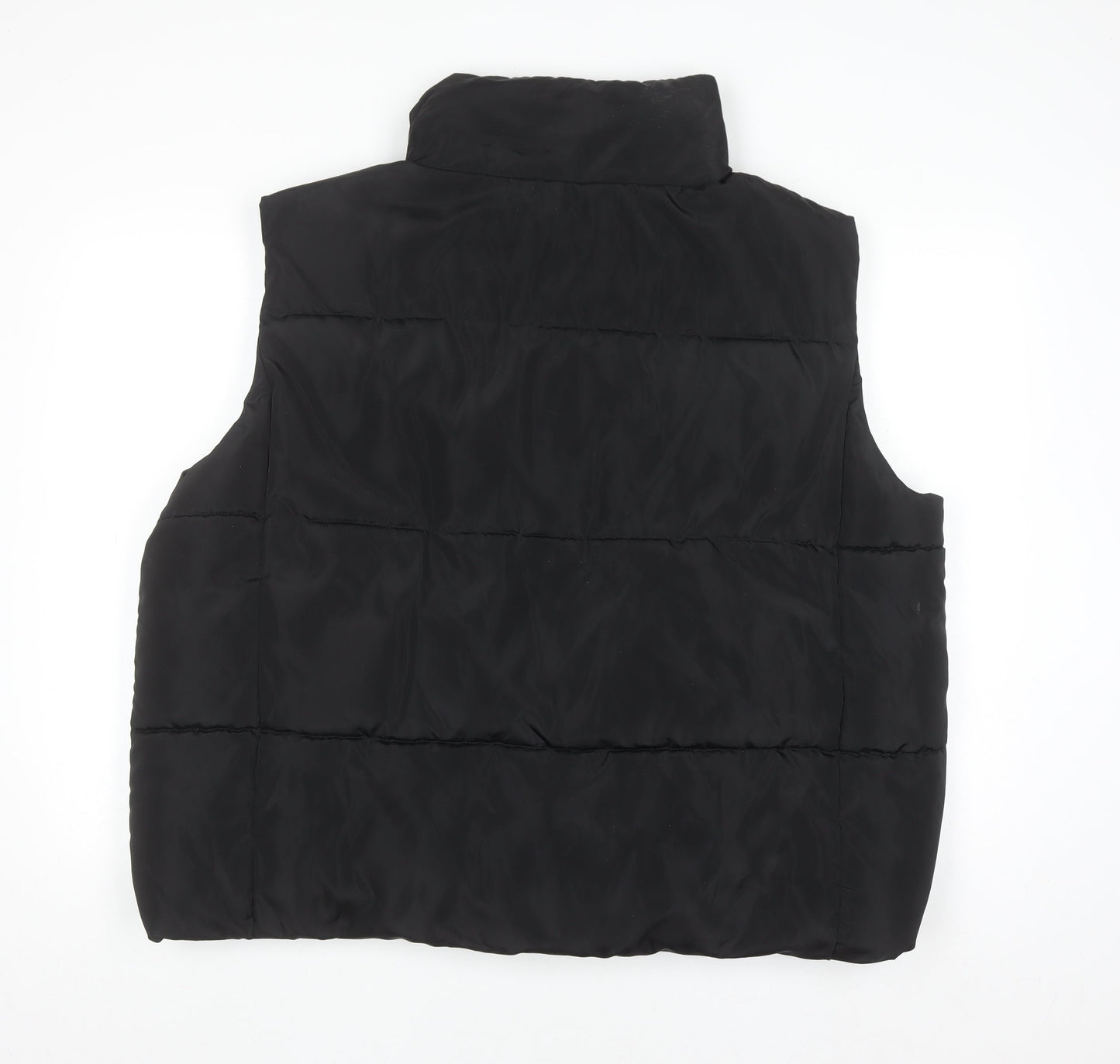 New Look Womens Black Puffer Gilet Waistcoat Size 18