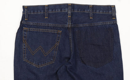 Wrangler Men Blue Texas Straight Leg Denim Jeans W33 L34