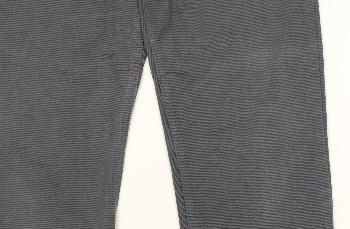Levi Strauss 501 Men's Grey Jeans 33x36 Straight Leg Denim