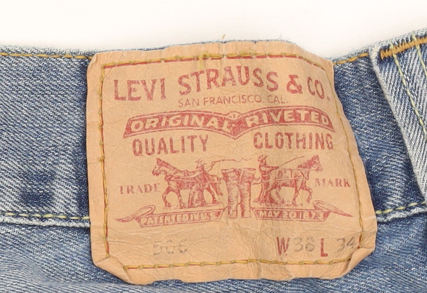 Levi Strauss Men's Blue 506 Standard Straight Jeans W36 L34