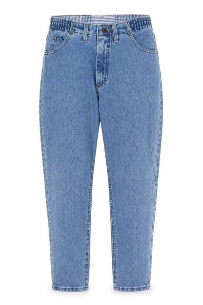 Lee Women's Blue High Rise Mom Jeans Size 6 Relaxed Fit Denim