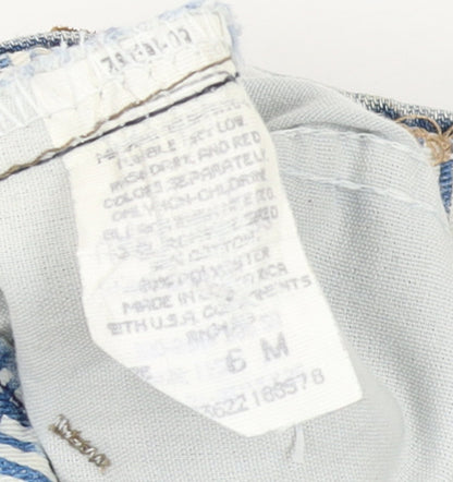 Lee Women's Blue High Rise Mom Jeans Size 6 Relaxed Fit Denim