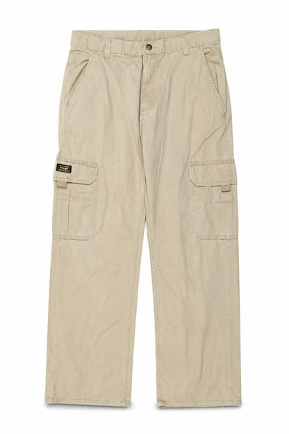 Wrangler Boys Beige Cargo Trousers 16 Husky 100% Cotton Twill Pants