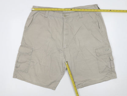 Wrangler Beige Cargo Shorts Unisex Adults Size 16 100% Cotton