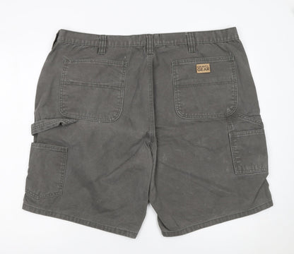 Gravel Gear Men's Grey Cargo Shorts Relaxed Fit Cotton 44W