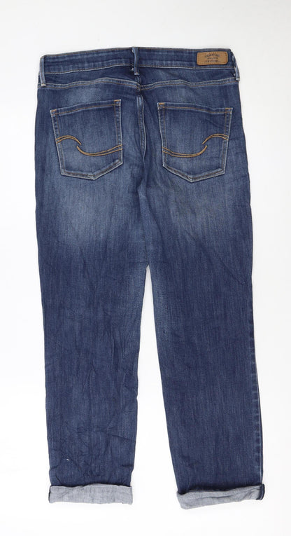 Levi Strauss Women's Blue Mid-Rise Boyfriend Jeans Size 6