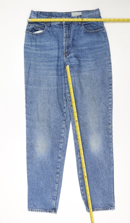 Lee Cooper Womens Blue 16 High Rise Mom Jeans 100% Cotton Denim