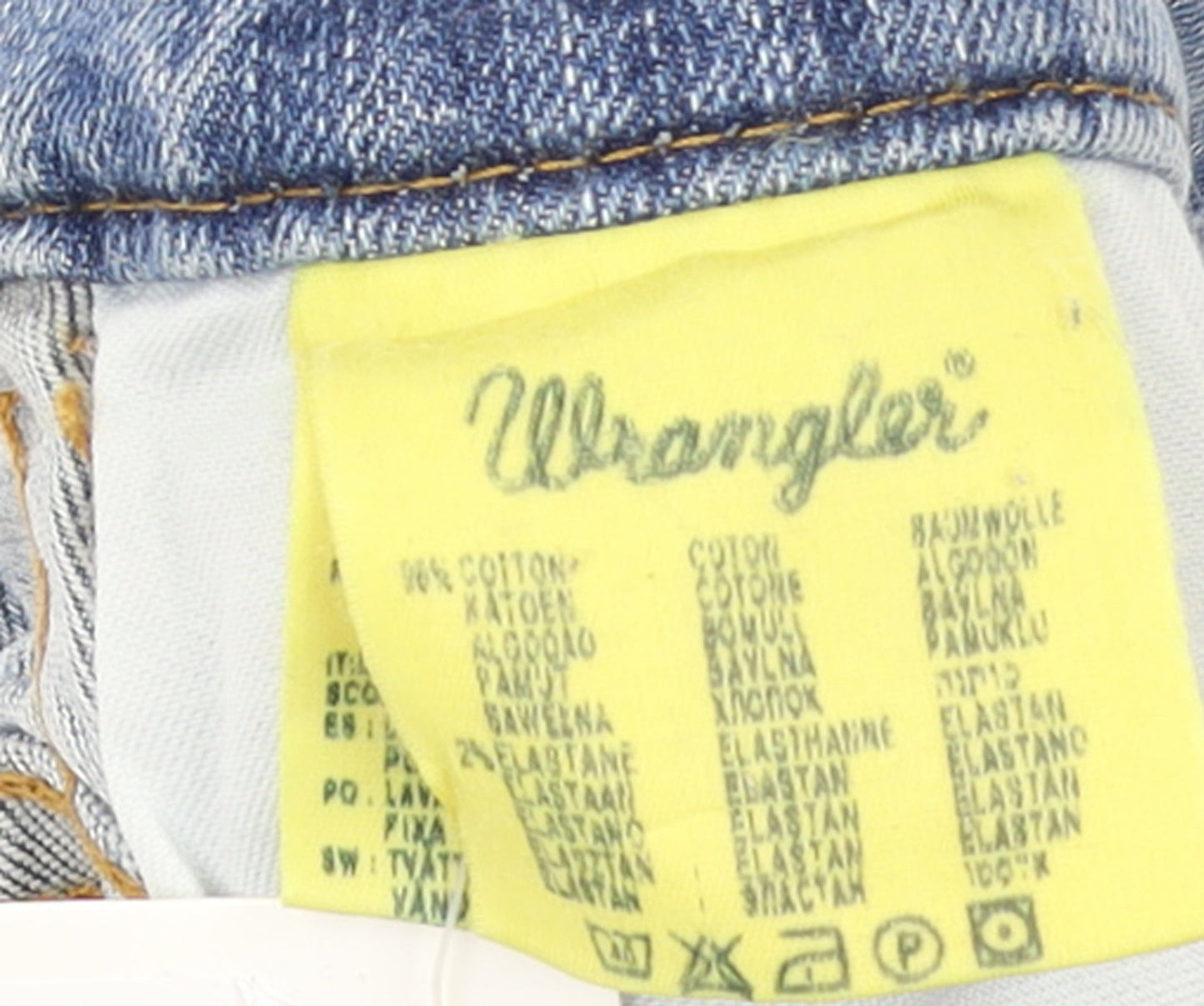 Wrangler Men's Light Blue Texas Straight Jeans W34 L30 Cotton Denim