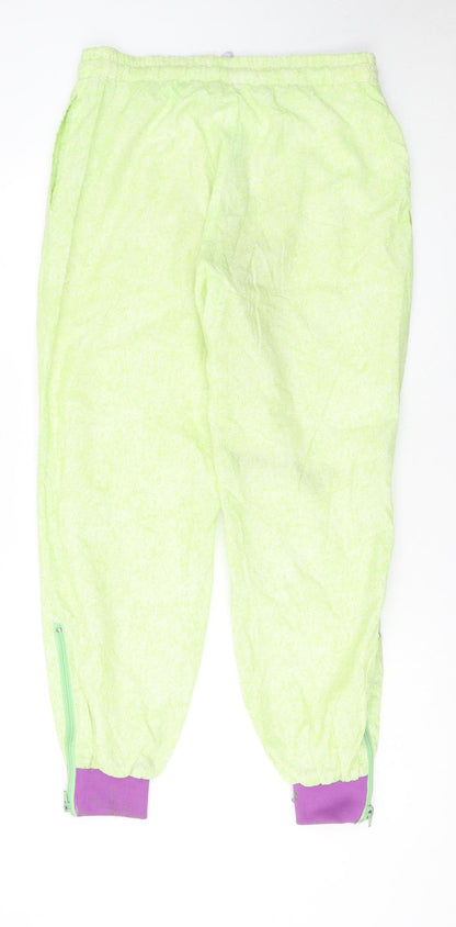 Kappa Women's Green Jogger Trousers Small 100% Polyamide Made in Italy