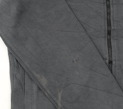 Nike Women’s Grey Full Zip Hoodie Small Cotton Blend Lined