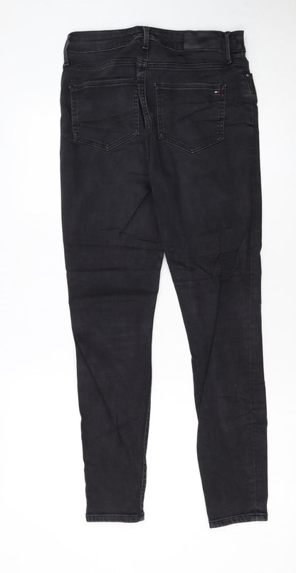 Tommy Hilfiger Womens Black Skinny Jeans Size 12 Regular Fit