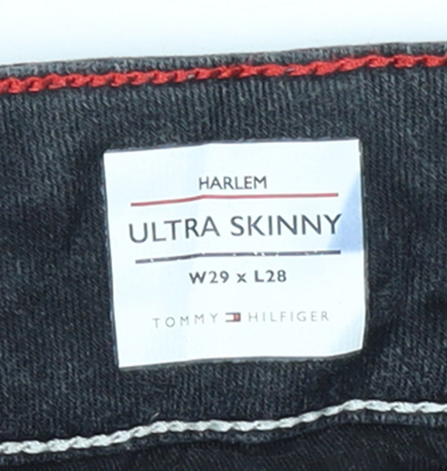 Tommy Hilfiger Womens Black Skinny Jeans Size 12 Regular Fit