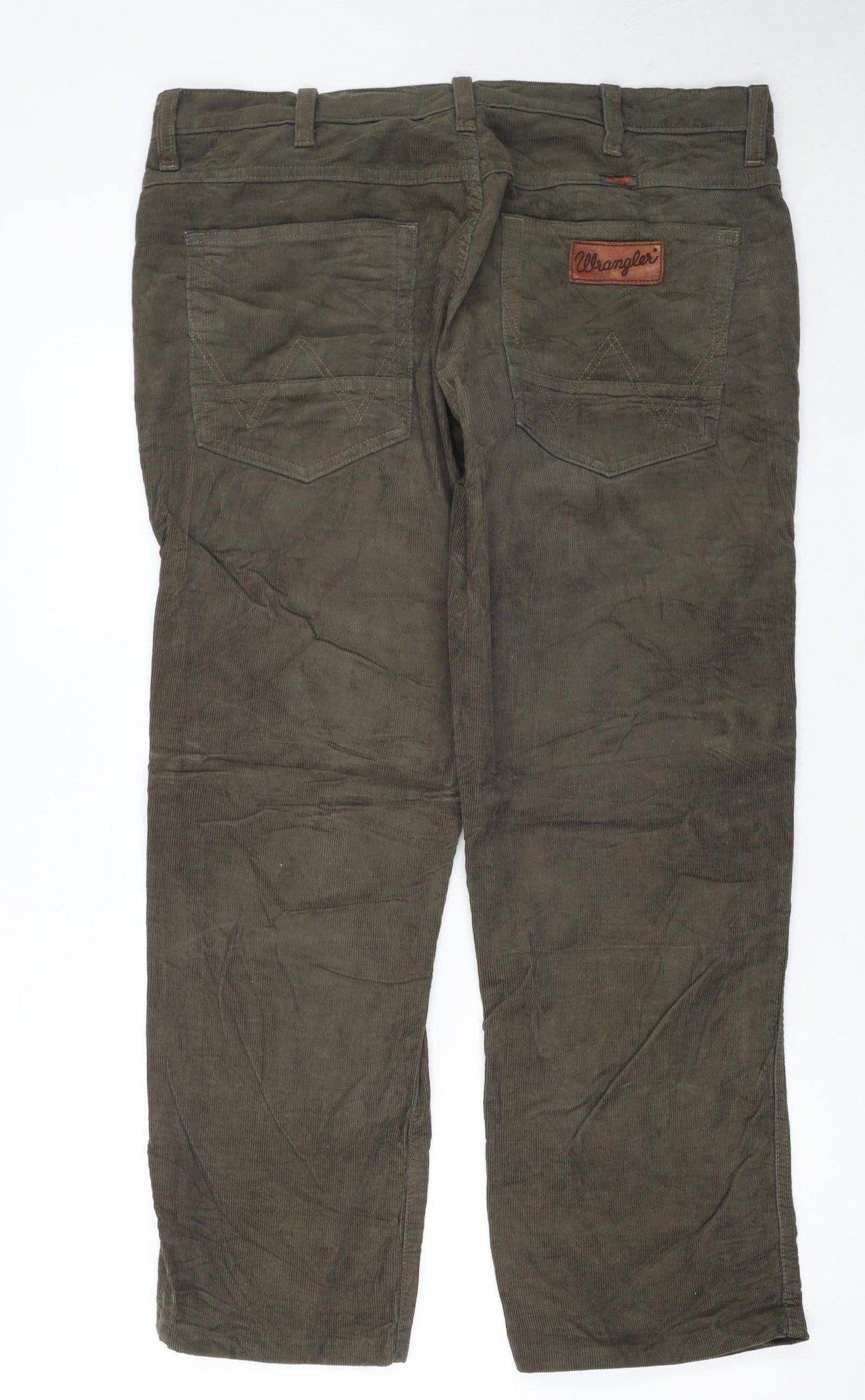 Wrangler Men's Brown Corduroy Arizona Stretch Trousers W38 L34