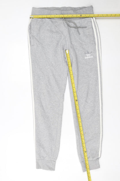 Adidas Womens Grey Jogger Trousers Size 8 Regular Fit