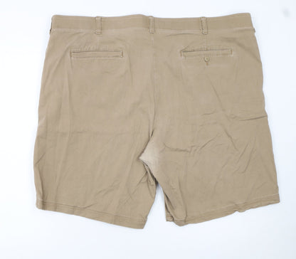 Lee Men’s Beige Chino Shorts Size 50 Regular Fit Stretch Cotton
