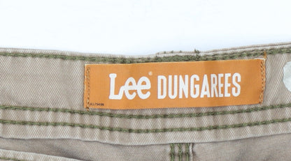 Lee Dungarees Men's Beige Cargo Shorts Size 42 Cotton Canvas