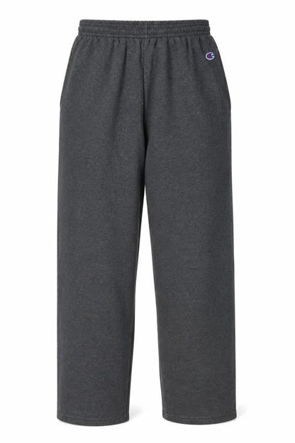 Champion Women's Grey Sweatpants M Elastic Waist Fleece Trousers