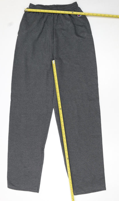 Champion Women's Grey Sweatpants M Elastic Waist Fleece Trousers