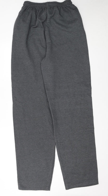 Champion Women's Grey Sweatpants M Elastic Waist Fleece Trousers