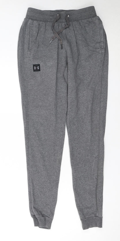 Under Armour Women's Grey Jogger Sweatpants Small Elastic Waist
