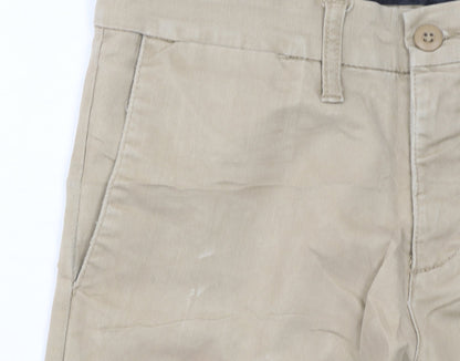 Carhartt Men Beige Chino Trousers 30x32 Cotton Blend Slim Fit
