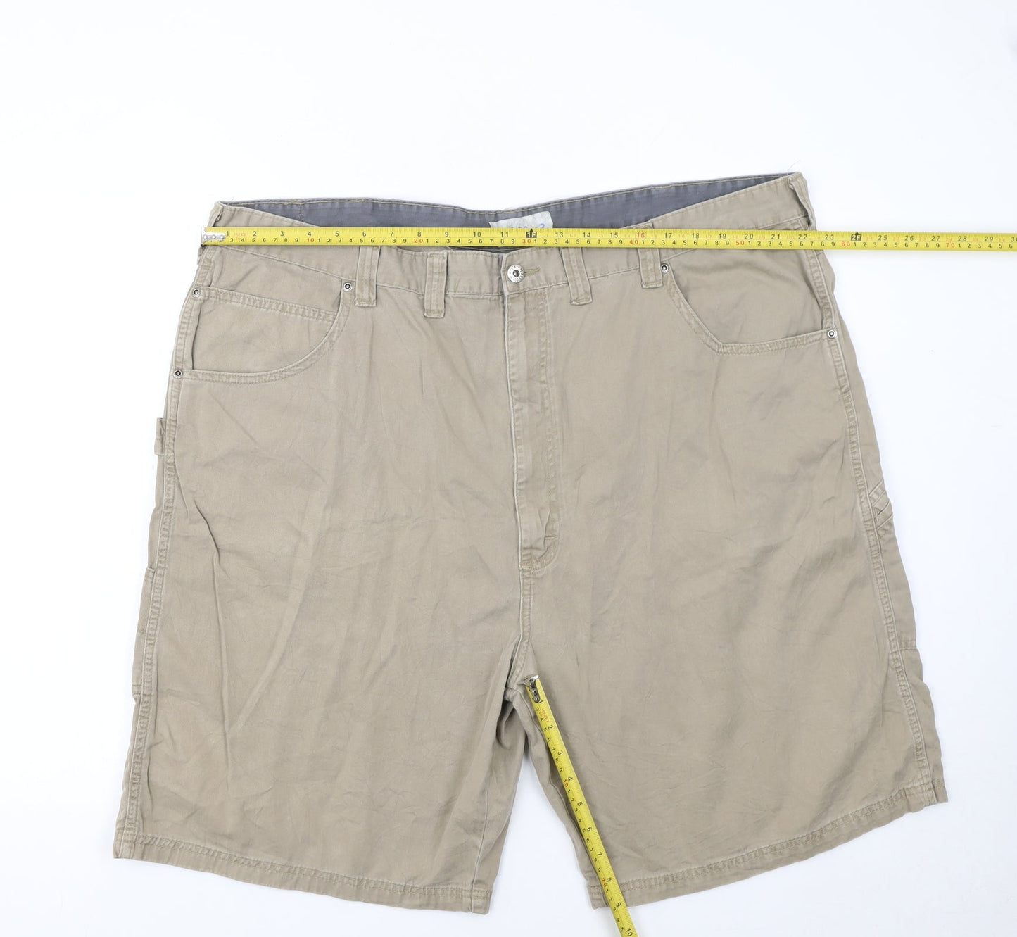 WRG Jeans Co. Men's Beige Cargo Shorts Size 46 Cotton Workwear
