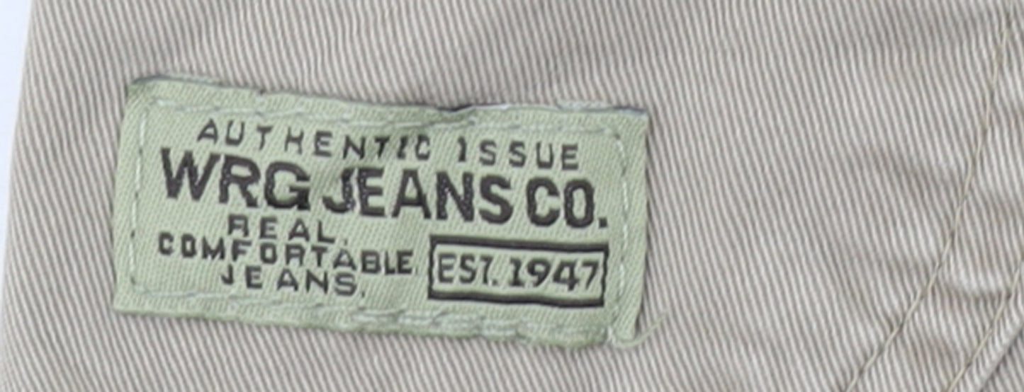 WRG Jeans Co. Men's Beige Cargo Shorts Size 46 Cotton Workwear