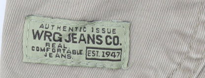 WRG Jeans Co. Men's Beige Cargo Shorts Size 46 Cotton Workwear