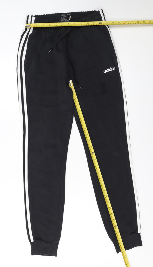 Adidas Women's Black Jogger Trousers Size S Elastic Waist