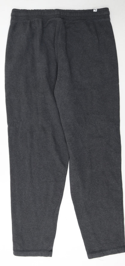 Puma Men's Grey XL Sweatpants Joggers Regular Fit