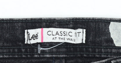 Lee Women's Petite Black Classic Fit Straight Leg Jeans Size 12