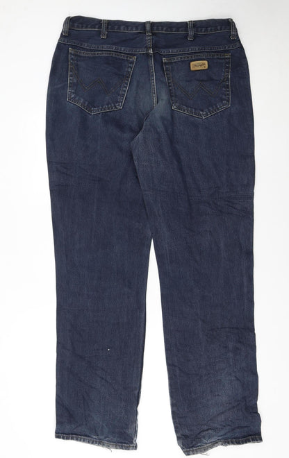 Wrangler Men's Blue Texas Straight Leg Denim Jeans W38 L34