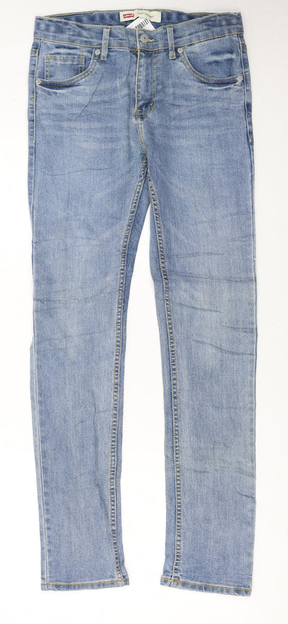 Levi's Boys Blue 510 Skinny Jeans Size 16 Years Light Wash Slim Fit