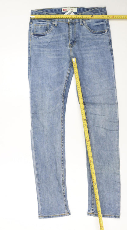Levi's Boys Blue 510 Skinny Jeans Size 16 Years Light Wash Slim Fit