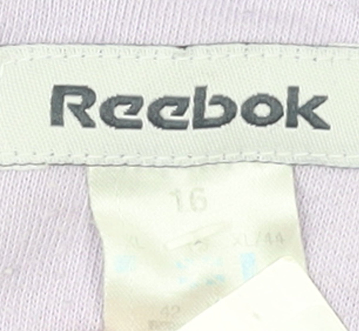 Reebok Womens Lilac Pullover Sweatshirt Size 16 Drawstring Hem