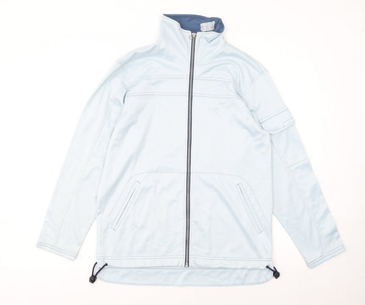Asics Men's Blue M Track Jacket Lightweight Full Zip Sportswear