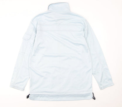 Asics Men's Blue M Track Jacket Lightweight Full Zip Sportswear