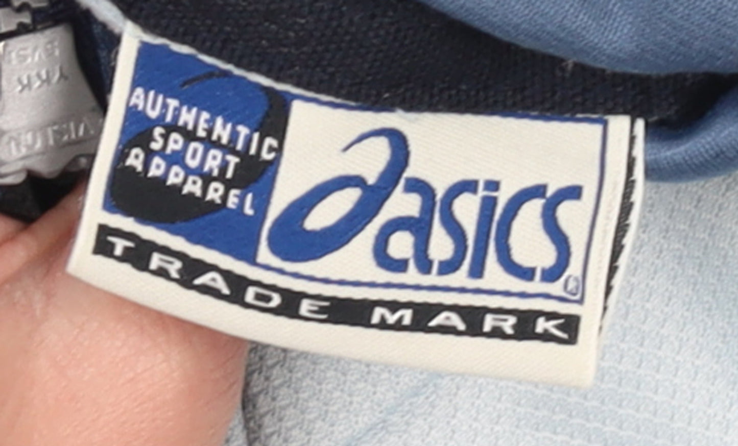 Asics Men's Blue M Track Jacket Lightweight Full Zip Sportswear