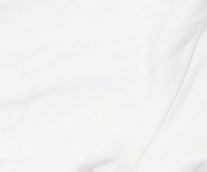 Calvin Klein Men’s White Logo Sweatshirt Size M Crew Neck Pullover