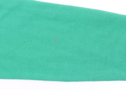 Champion Boys Green Pullover Hoodie 13-14 Years Logo Graphic Cotton Blend