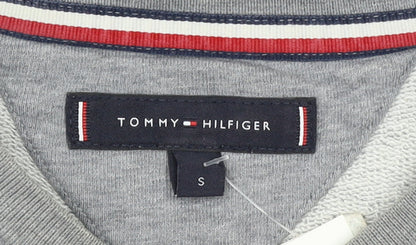 Tommy Hilfiger Men's Grey Logo Crew Neck Sweatshirt S