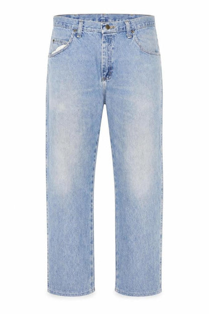 Wrangler Men's Light Blue 36x30 Straight Regular Fit Denim Jeans