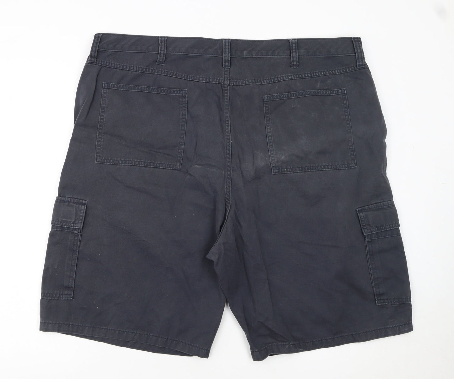 Wrangler Men's Black Cargo Shorts Size 42 Regular Cotton Workwear