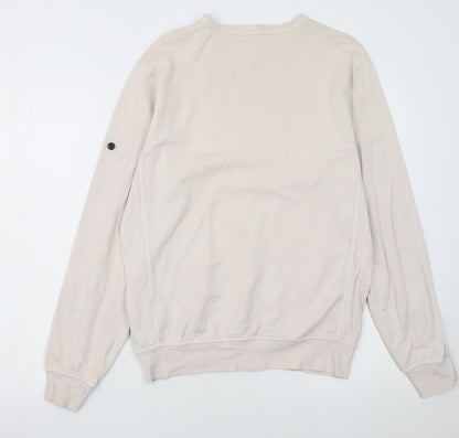 Stone Island Junior Boys Beige Cotton Crew Neck Sweatshirt 14 Years