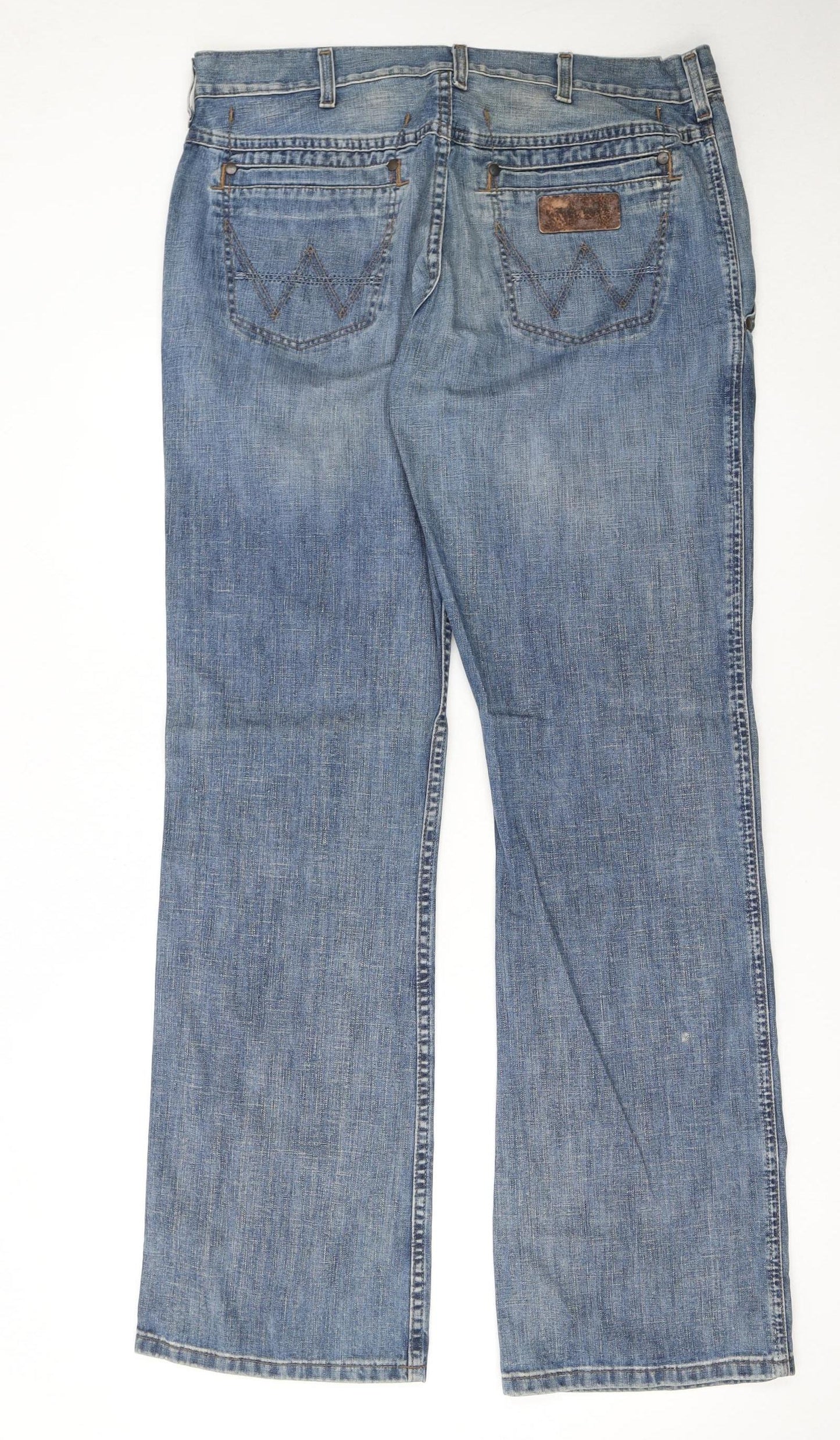 Wrangler Mens Blue Straight Leg Denim Jeans W34 L34 FAIRMONT