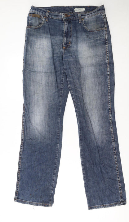 Wrangler Men's Blue Texas Stretch Straight Jeans W33 L32
