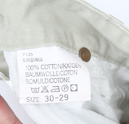 Lee Womens Beige High Rise Virginia Straight Fit Jeans Size 14